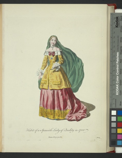 Habit of a Spanish lady of quality in 1700