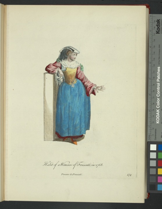 Habit of a woman of Frascati in 1768 Greuze, Jean-Baptiste
