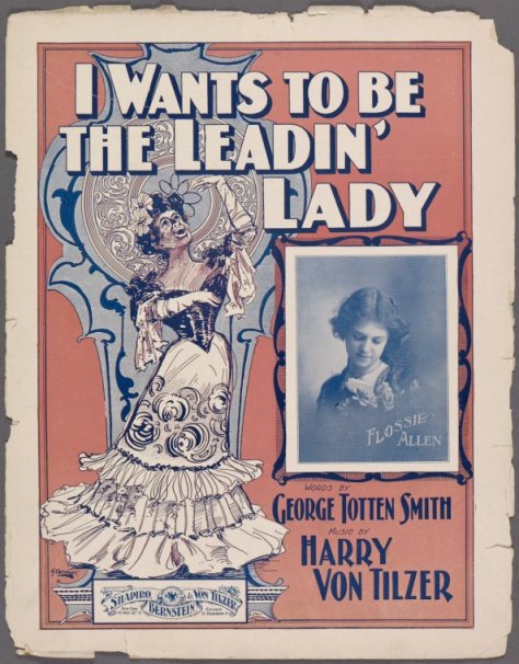 I wants to be a leading lady Sheet Music 1901.jpg